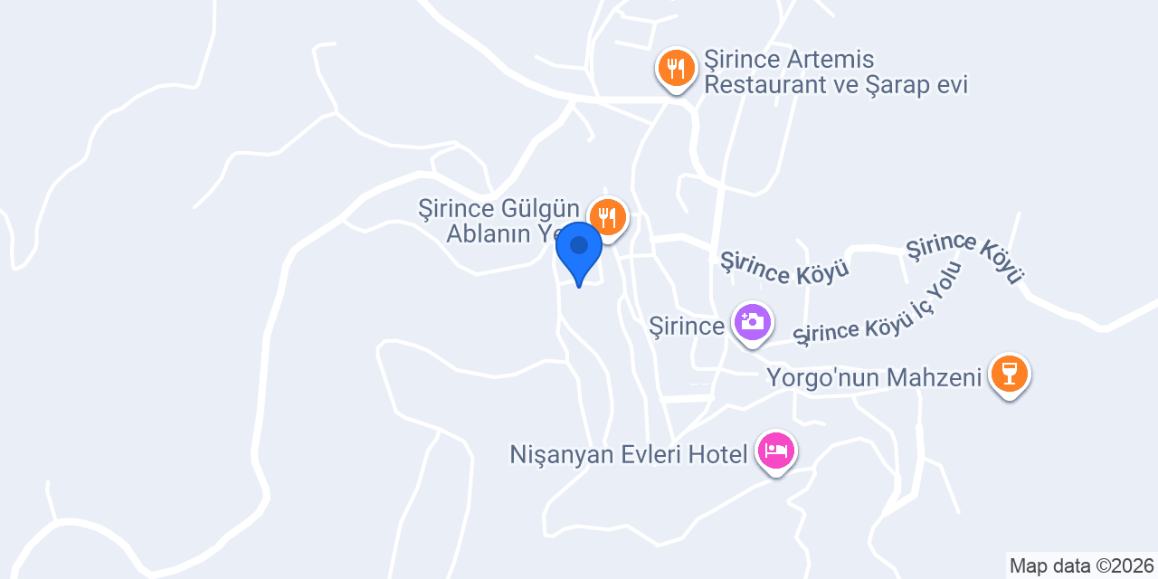 Markiz Konakları Şirince Otel konumu