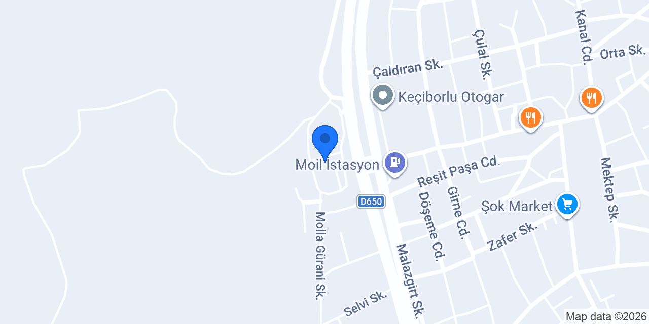 Öztoprak Yol Yardım konumu