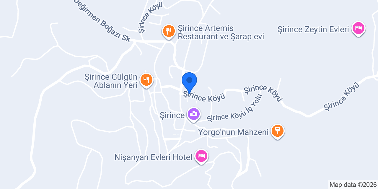 Kervansaray şirince cafe konumu