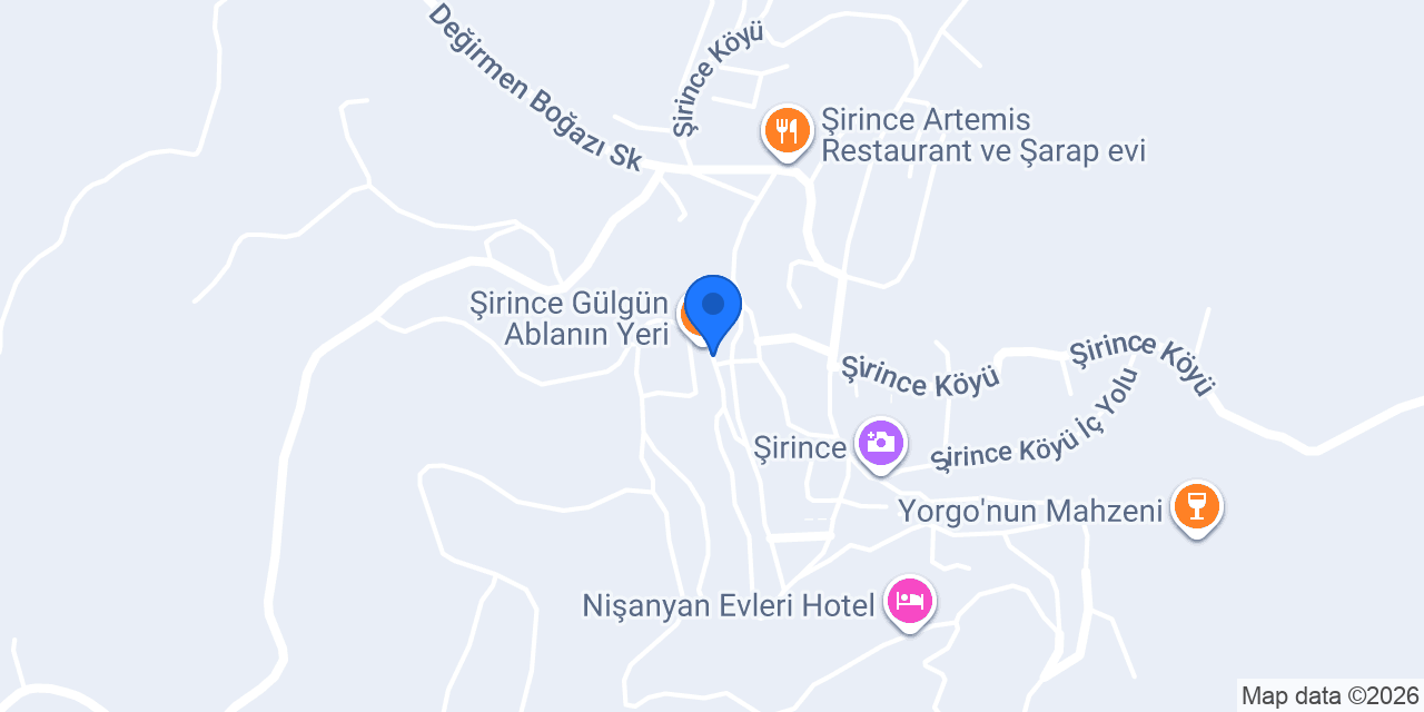 Şirince Panorama Restaurant konumu