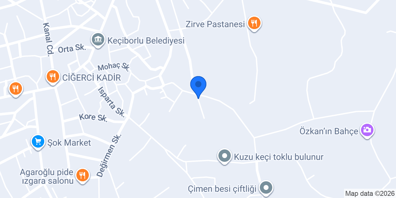 Kurnaz Besi çiftliği konumu