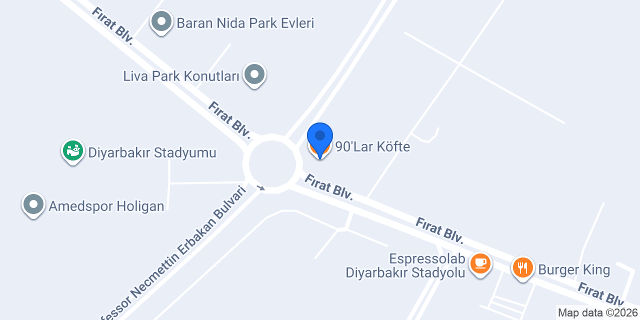 90'Lar Köfte konumu