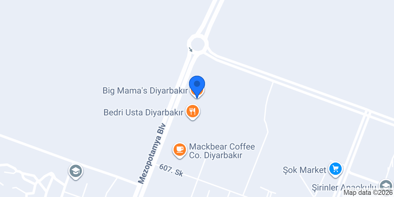 Big Mama's Diyarbakır konumu