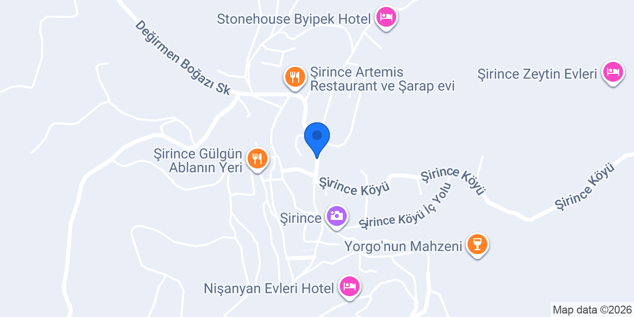 Athena Pansiyon konumu