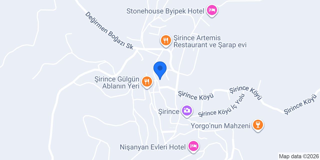 Efes Konakları Şirince konumu