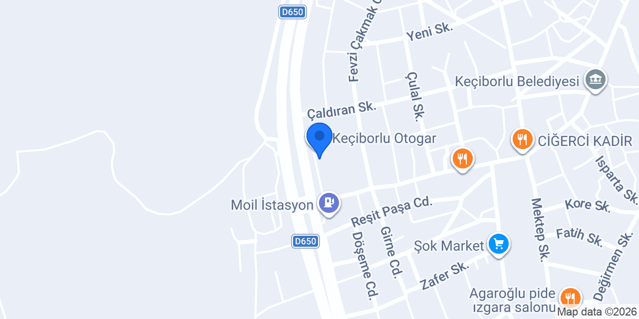 KECİBORLU TAKSİ konumu