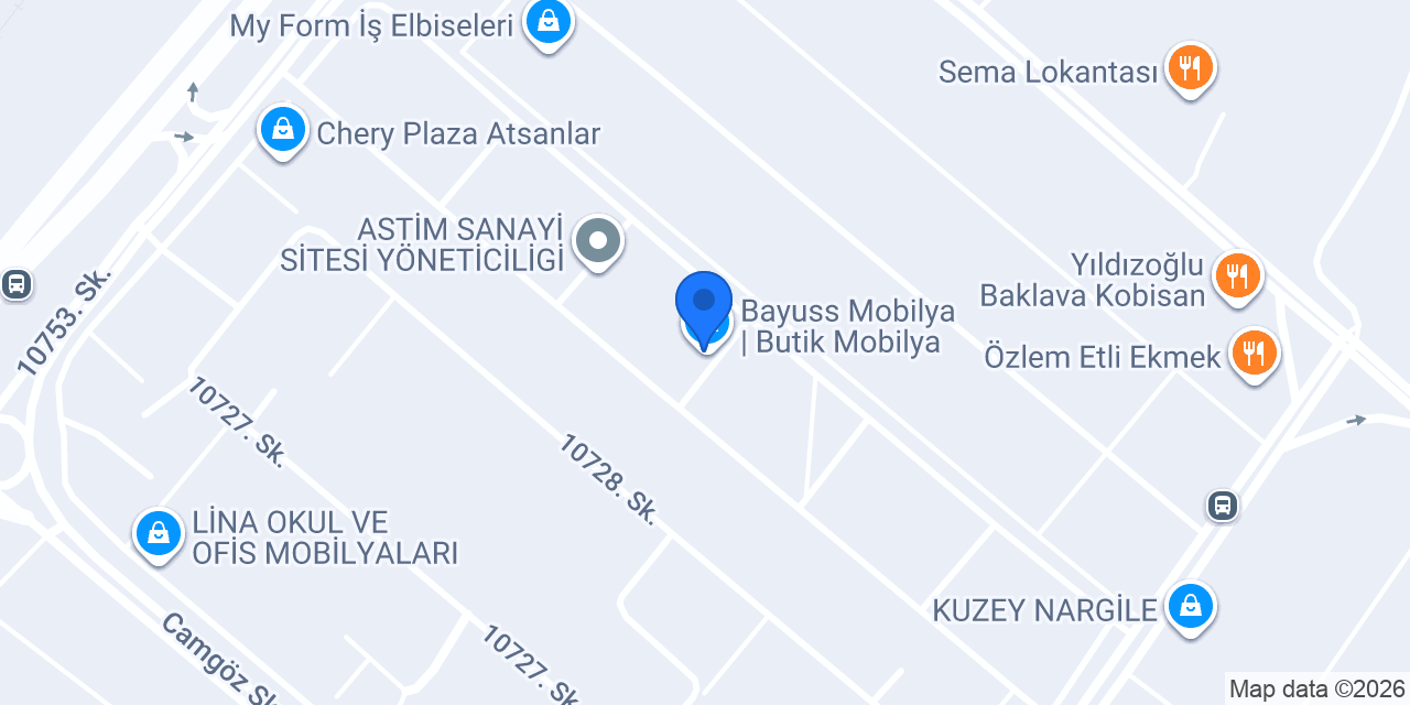Bayuss Mobilya | Butik Mobilya konumu