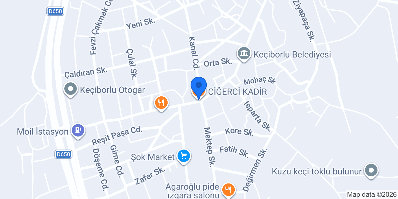 CİĞERCİ KADİR konumu