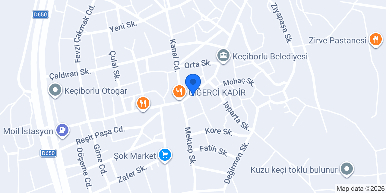 Gülkent Pastanesi konumu