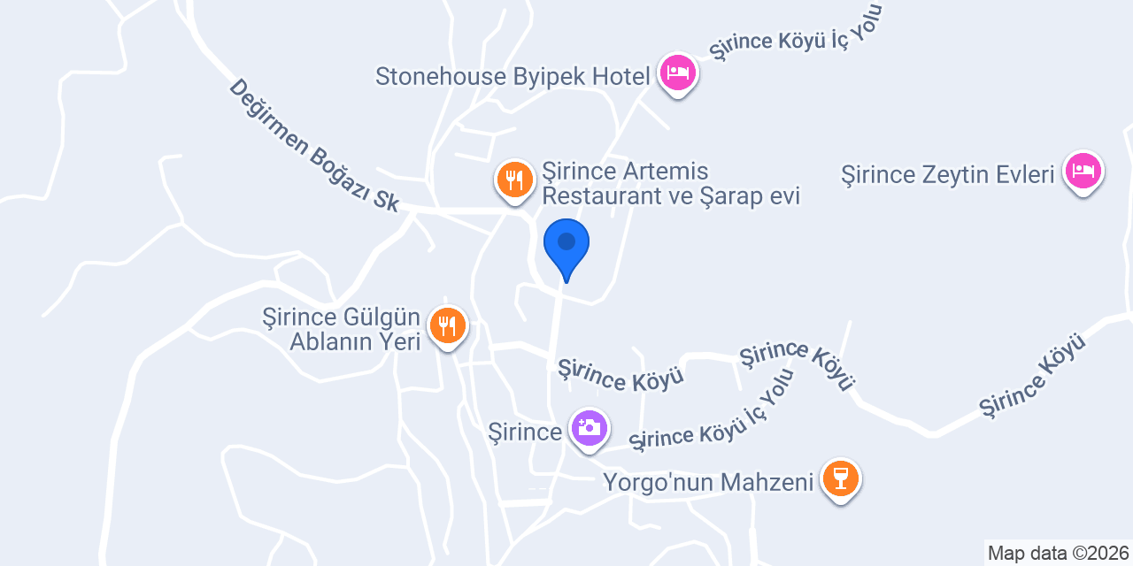 Oz Garden Şirince konumu