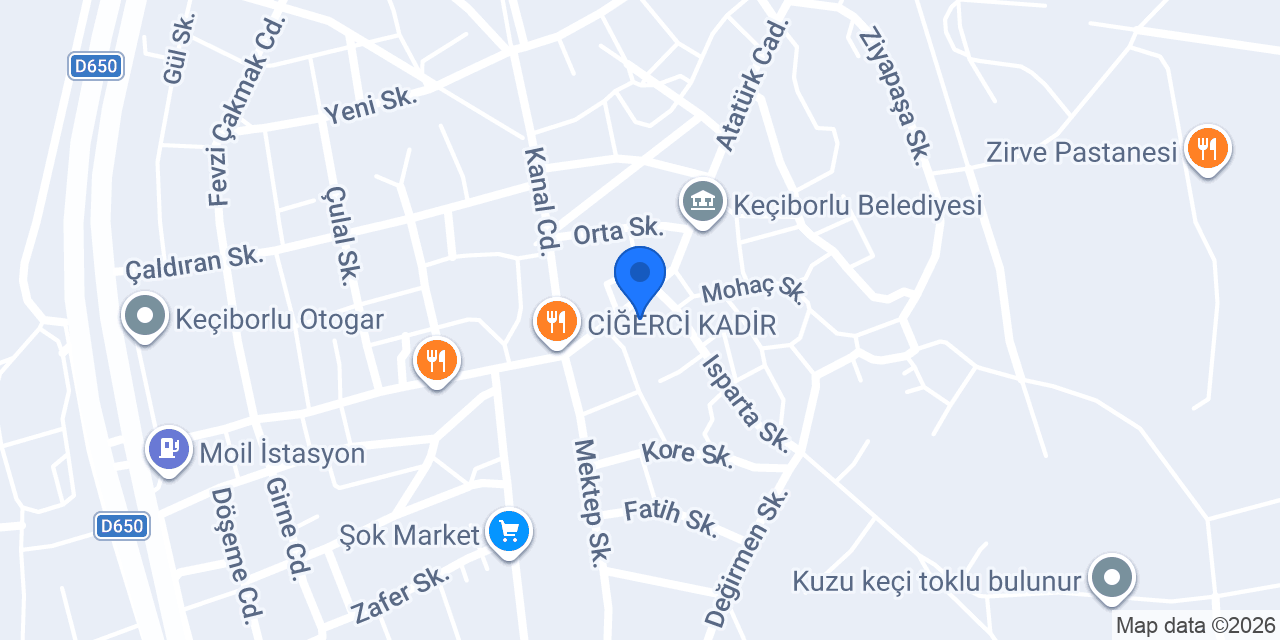 CHP Keçiborlu ilçe örgütü konumu