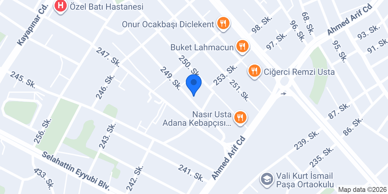 PARK ÇAPARİ RESTAURANT konumu