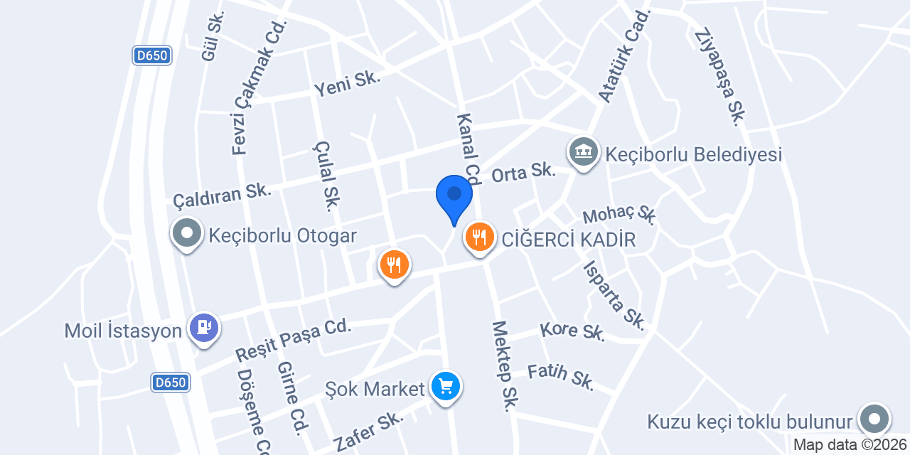 Güldemir Gıda konumu