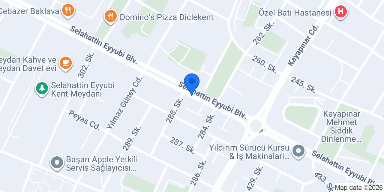 inDekor Mobilya Tasarım konumu