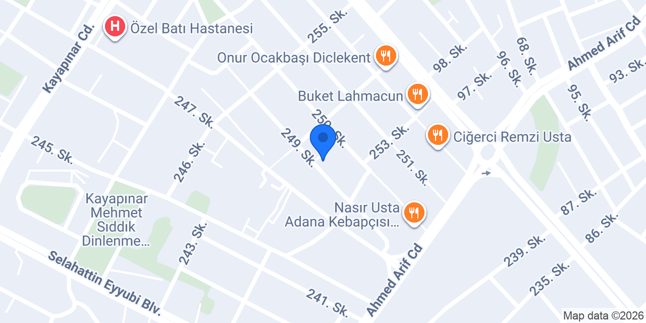 Gülbahar kreş konumu