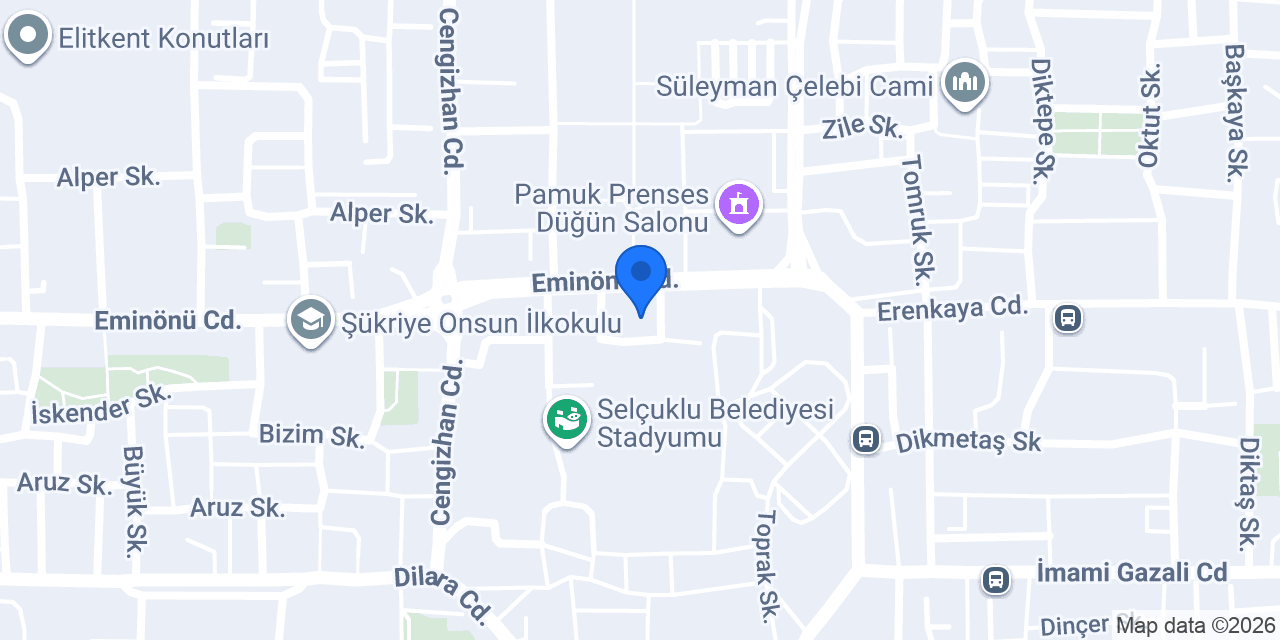 Selçuklu 70 Nolu Meral Çınar ASM konumu