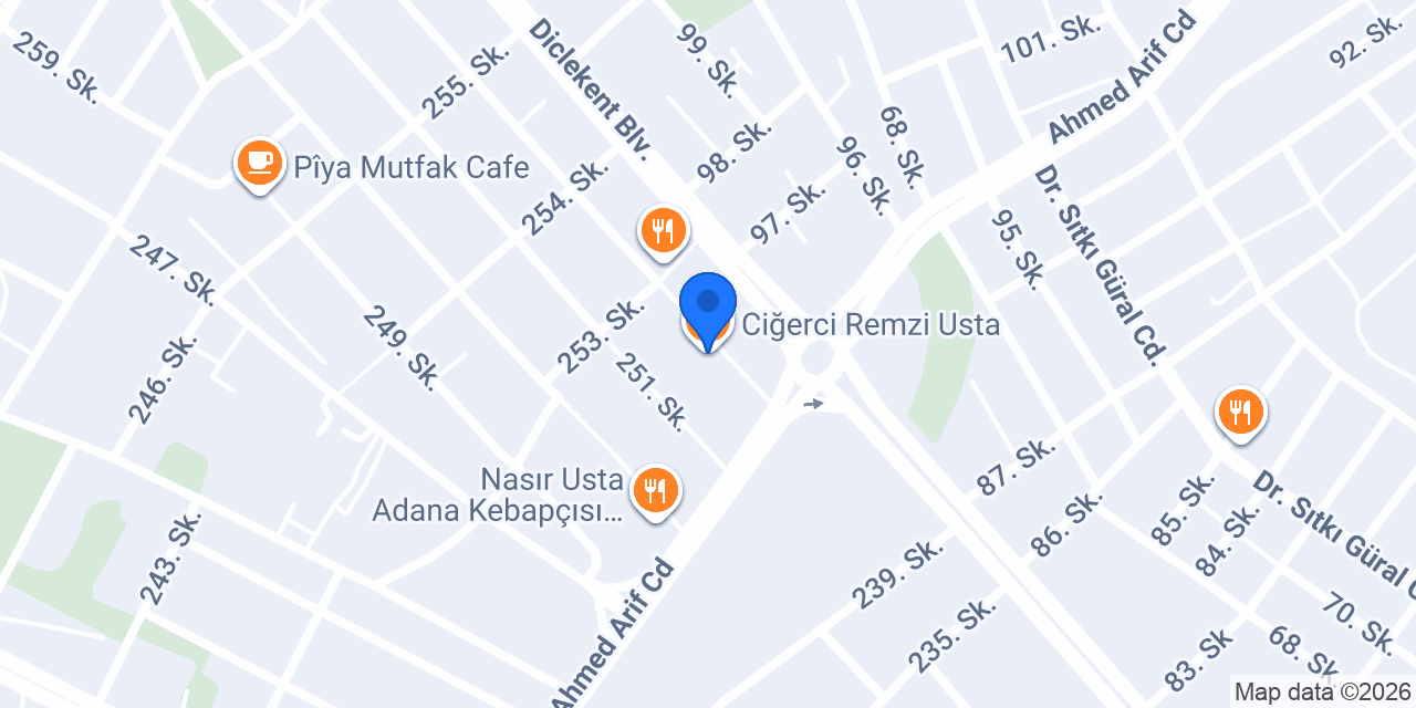 Ciğerci Remzi Usta konumu