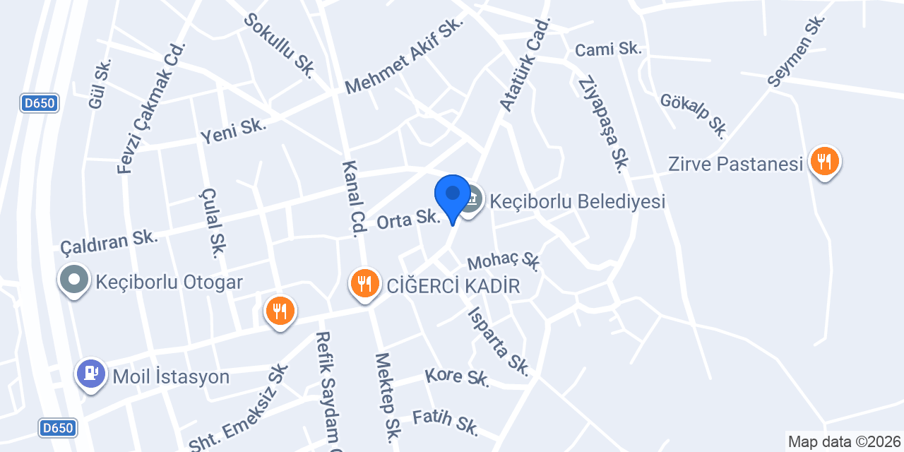SERDAR YAPİ - HIRDAVAT KEÇİBORLU konumu