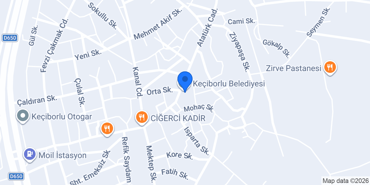 Keçiborlu Noterliği konumu