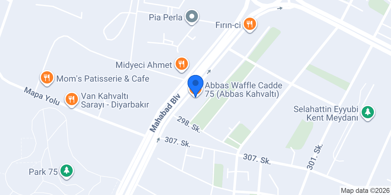 Abbas Waffle Cadde 75 (Abbas Kahvaltı) konumu