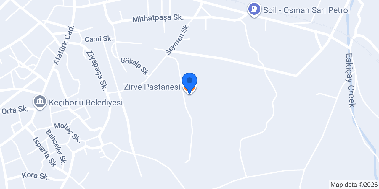 Zirve Pastanesi konumu