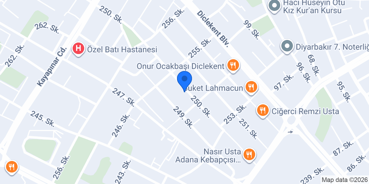 Kar Taneleri Kreşi konumu