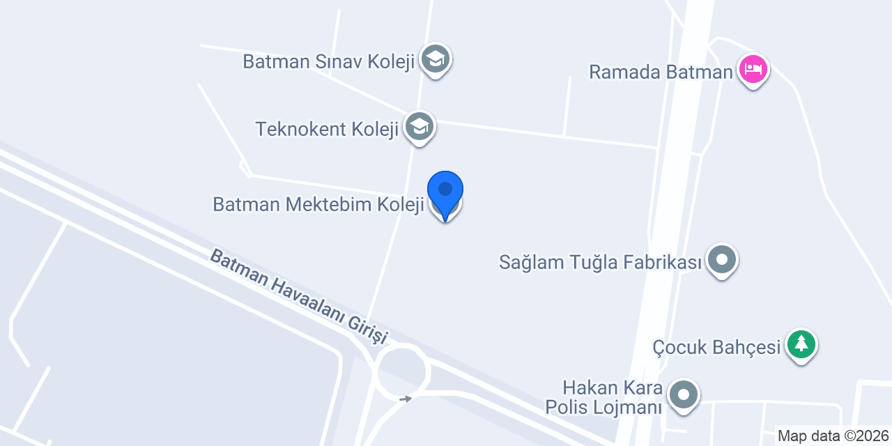 Batman Mektebim Koleji konumu