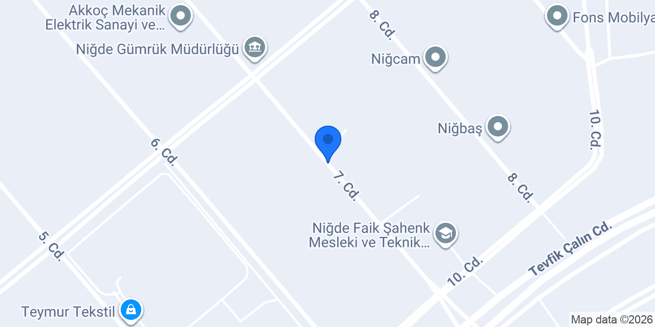 Jeanteks Kimya Tekstil konumu