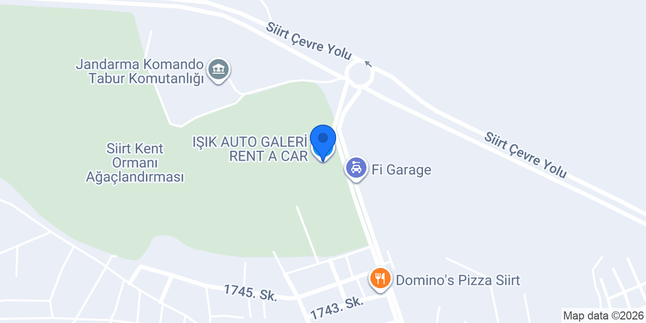 IŞIK AUTO GALERİ RENT A CAR konumu