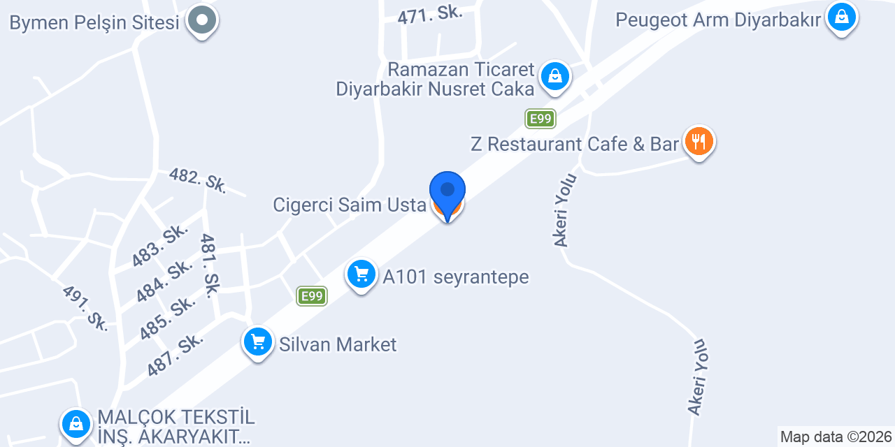 Cigerci Saim Usta konumu