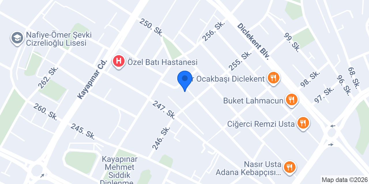 Pîya Mutfak Cafe konumu