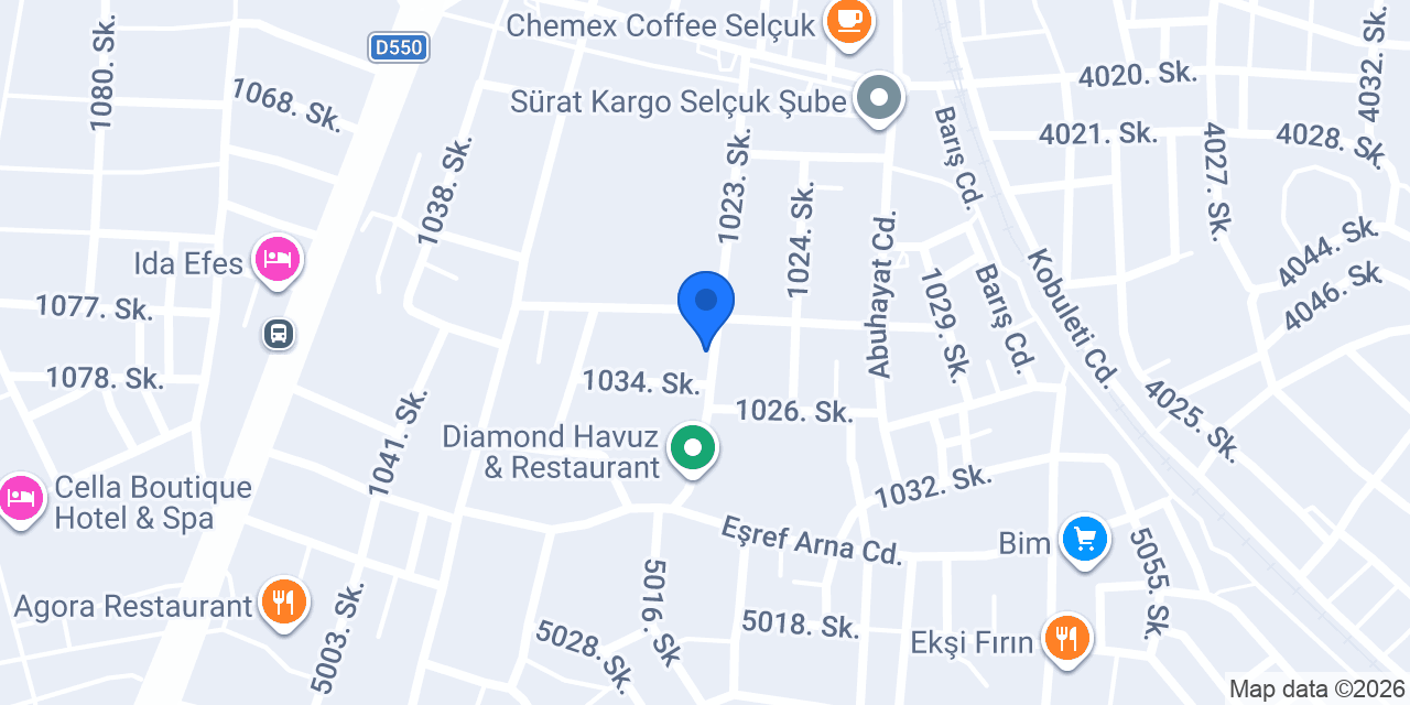 Demir Elektrik Selçuk konumu