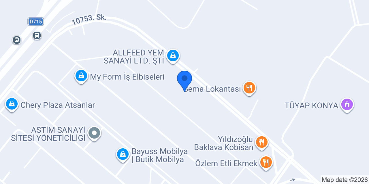 ZNF BESİN MADDELERİ SAN.TİC.A.Ş. konumu