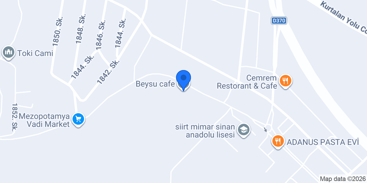 Beysu cafe konumu