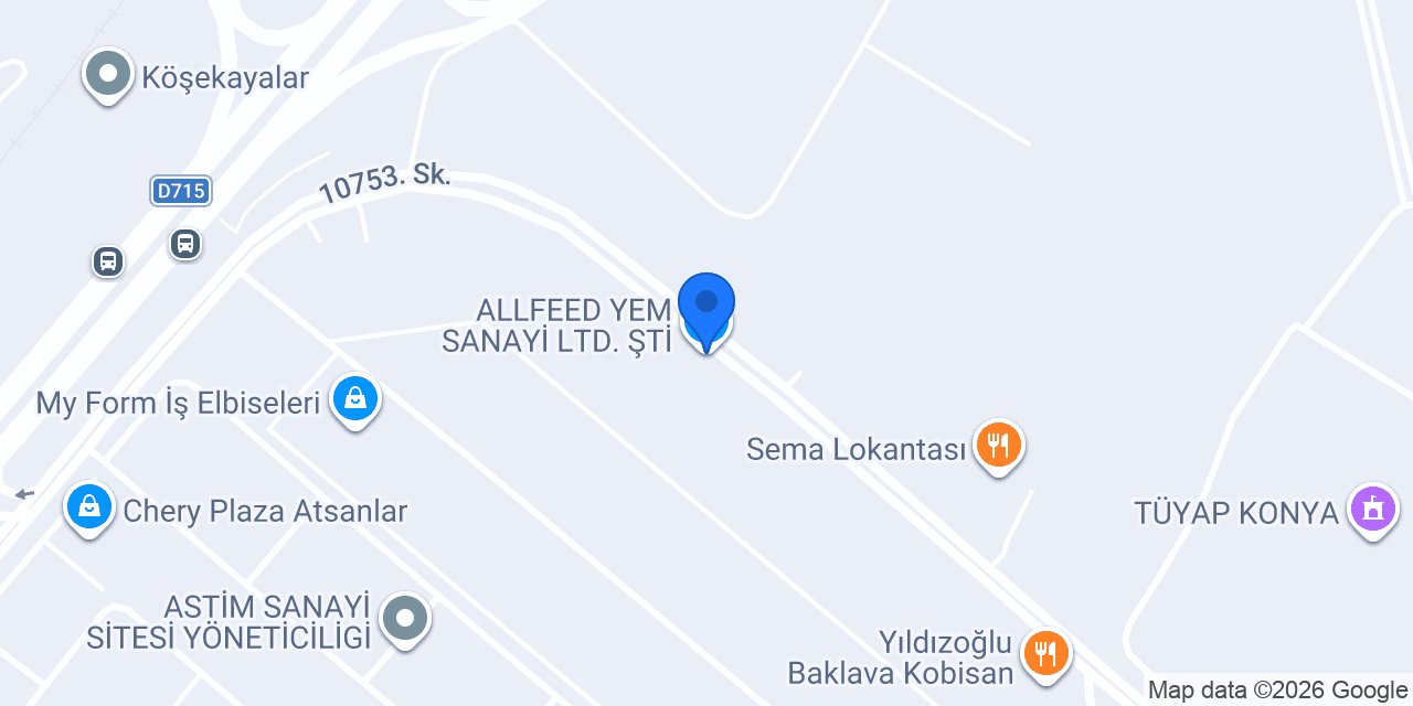 ALLFEED YEM SANAYİ LTD. ŞTİ konumu