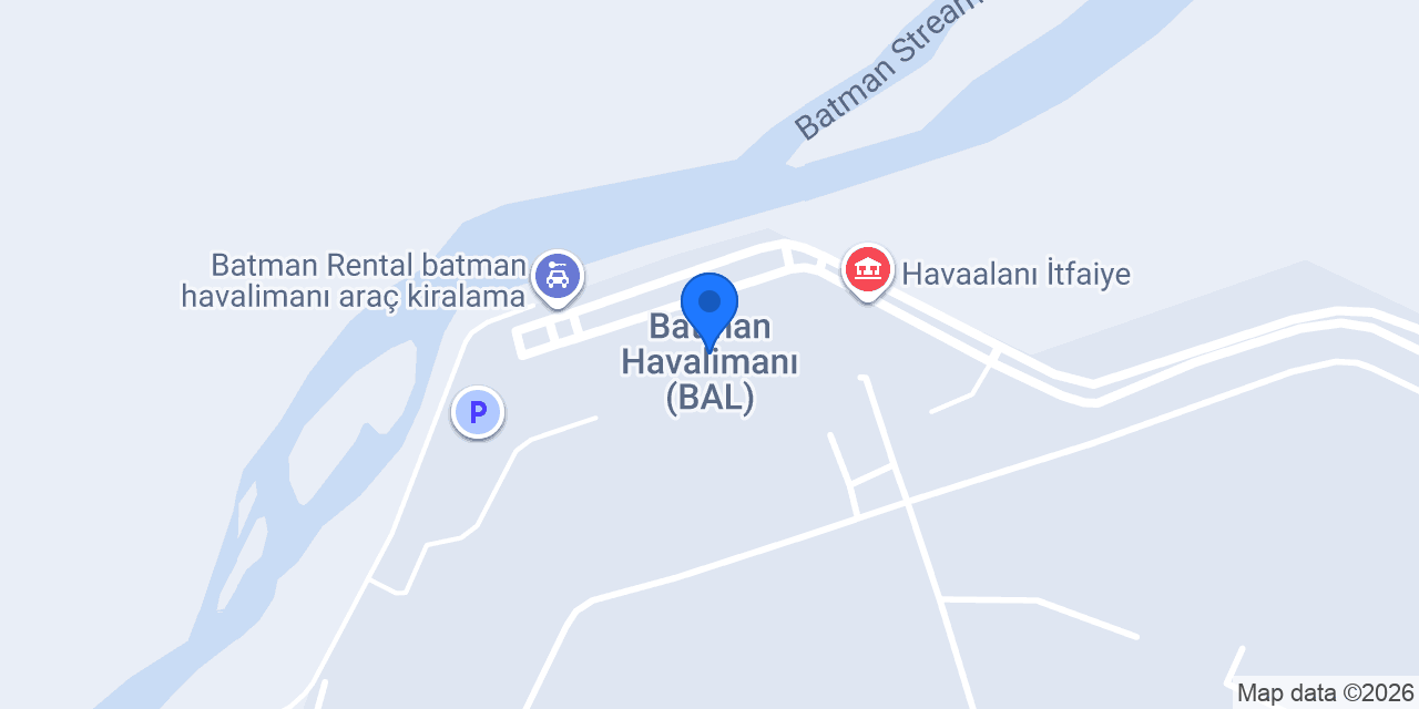 Batman Havalimanı (BAL) konumu