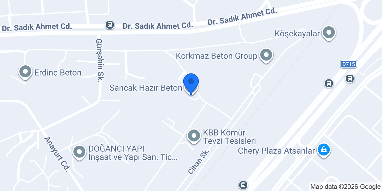 Sancak Hazır Beton konumu