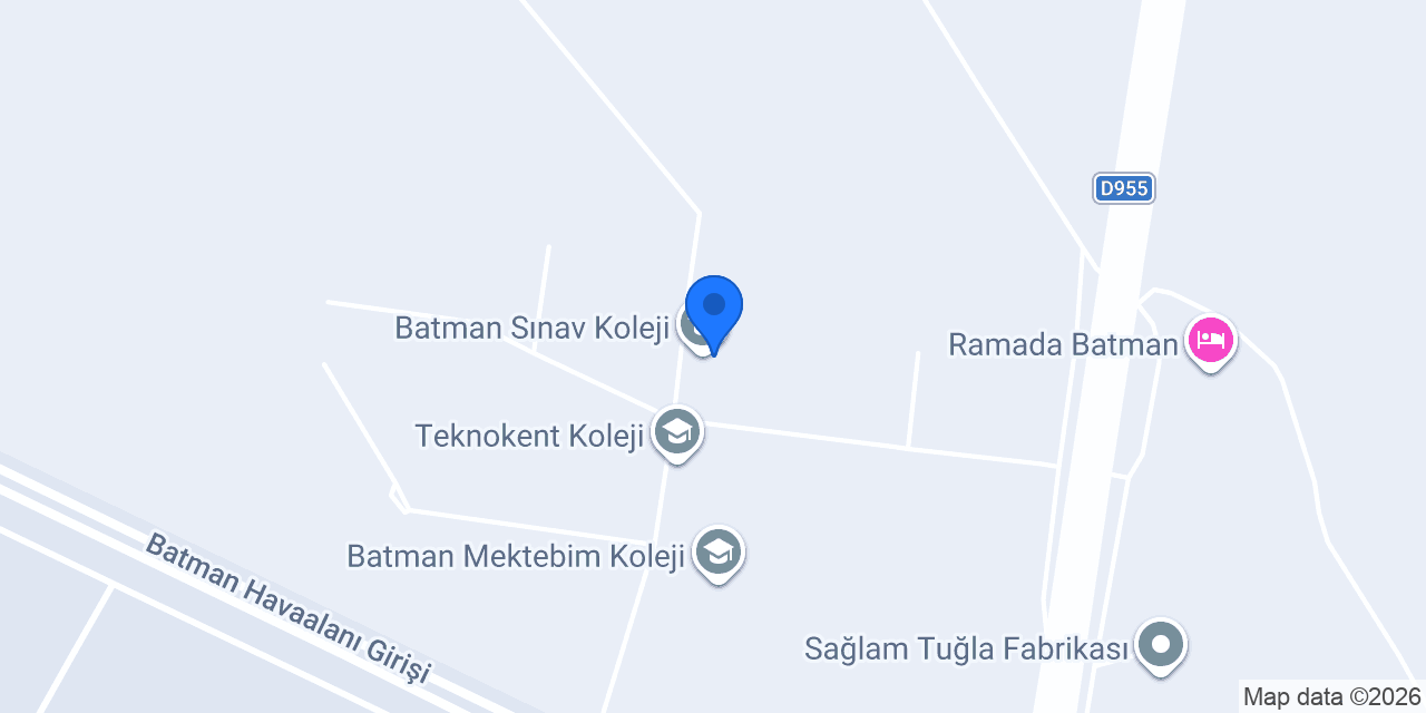 Batman Sınav Koleji konumu