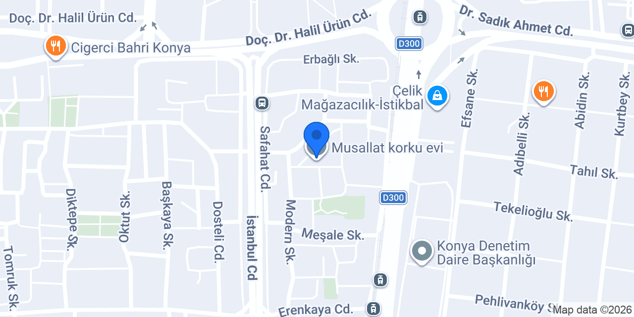 Musallat korku evi konumu