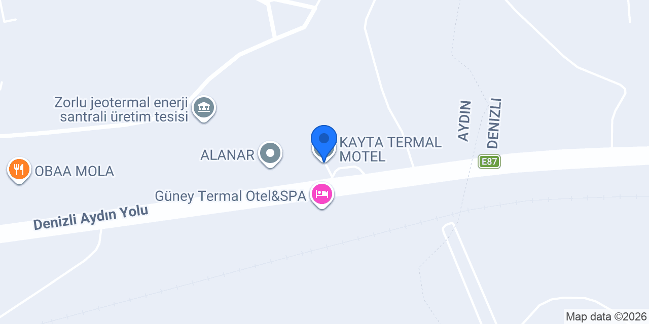 KAYTA TERMAL MOTEL konumu