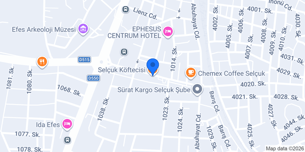Selçuk Köftecisi konumu