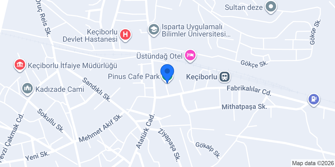 Pinus Cafe Park konumu