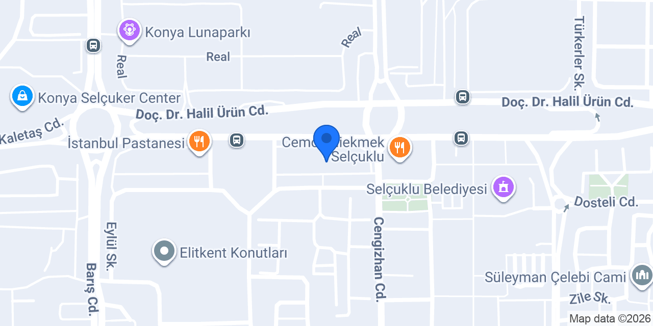 SELÇUKLU ONUR SÜRÜCÜ KURSU konumu