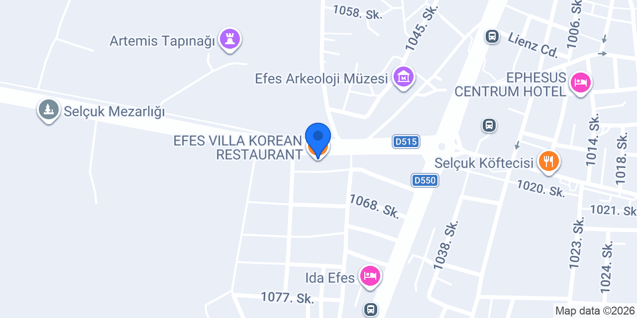 EFES VILLA KOREAN RESTAURANT konumu