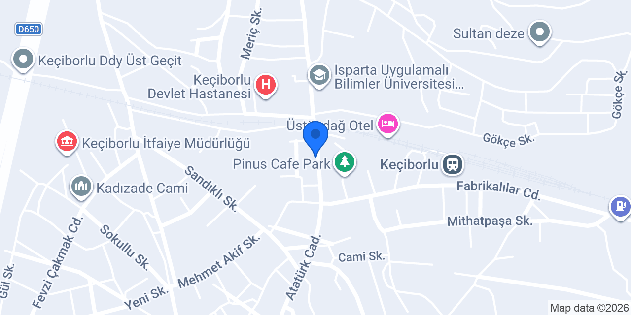 Keçiborlu çiğköfte konumu