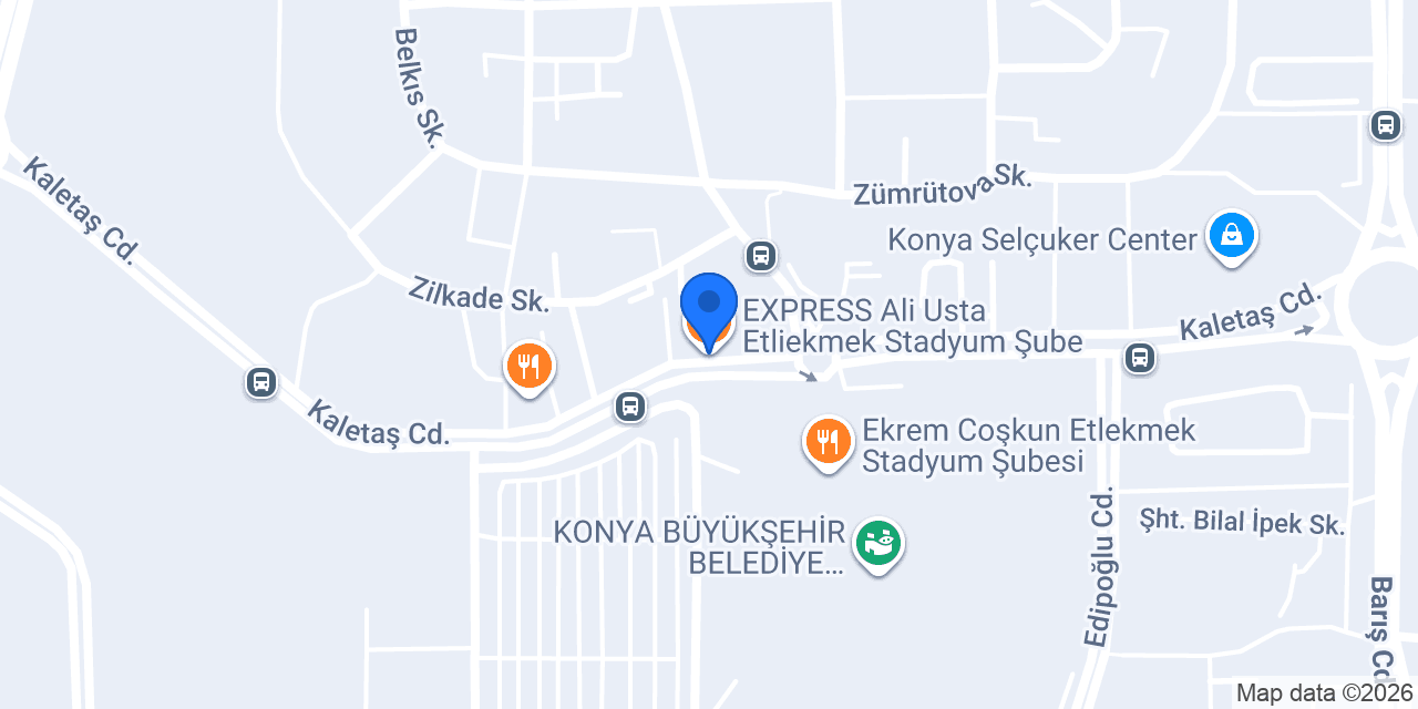 EXPRESS Ali Usta Etliekmek Stadyum Şube konumu