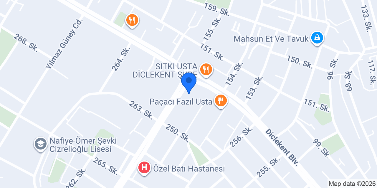 Garanti BBVA Diclekent / Diyarbakır Şubesi konumu