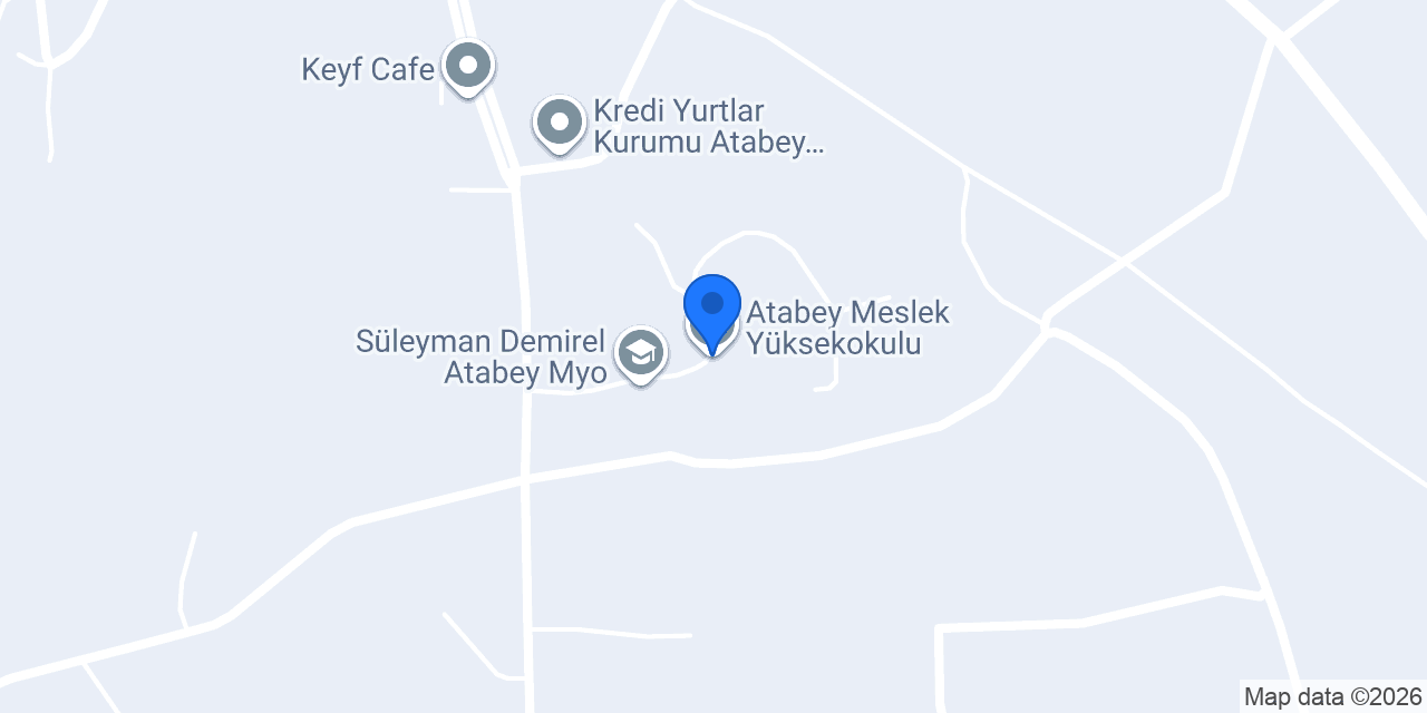 Atabey Meslek Yüksekokulu konumu
