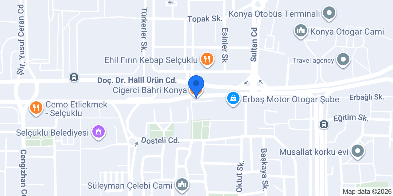 Cigerci Bahri Konya konumu