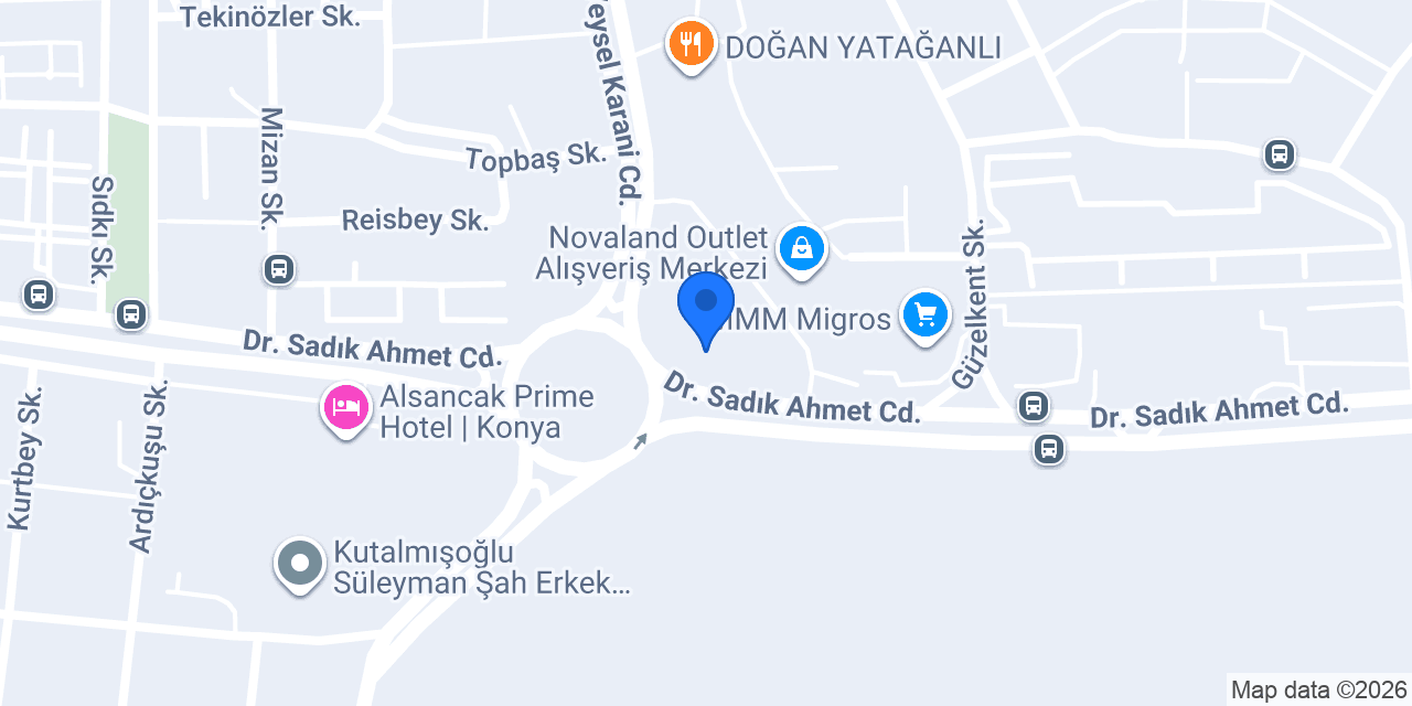 Coffeemania Next Konya konumu